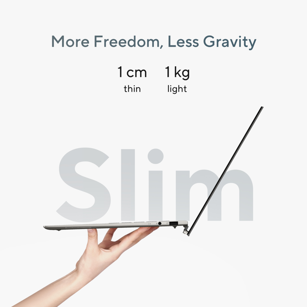 Incredibly thin and light: The latest Zenbook S 13 OLED boasts several impressive features that make it stand out in the market. At 1 cm thin1 and 1 kg light, the new Zenbook S 13 OLED is up to 30% slimmer than the previous generation (UM5302). With the durability of metal and the lightness of plastic, magnesium-aluminium alloy is used for the keyboard deck, forming a tough structure that doesn’t need any extra support. An extremely thin glass covering is used for the touchpad, for an ultrasmooth navigation experience. The laptop also boasts MIL-STD 810H military-grade durability and EPEAT Gold rating — post-industrial recycled (PIR) magnesium-aluminium alloy in the keyboard cover, chassis and lid, the keycaps and speakers incorporate post-consumer-recycled (PCR) plastics, and the speakers also use ocean-bound plastics.