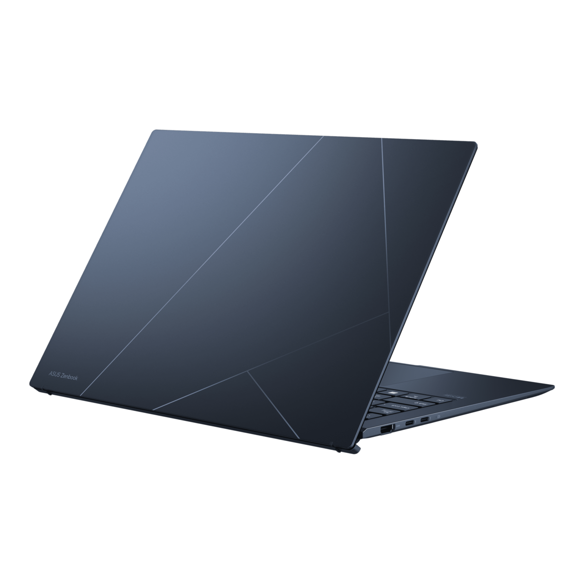 The chassis of the new Zenbook S 13 OLED series is made of aluminium alloy, with clean lines and a svelte silhouette that turns heads. The new lid design features the ASUS monogram with refreshing new colours and materials across the series. The ASUS Zenbook S 13 OLED series is available in two colour schemes: Ponder Blue.
