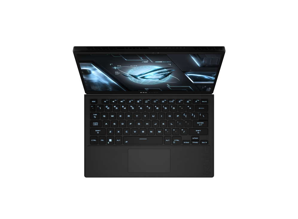 ROG Flow Z13Enjoy incredible flexibility with 170° of kickstand adjustment and a detachable full sized keyboard