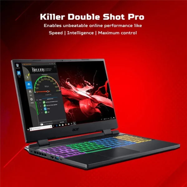 ACER NITRO 5 Killer Connectivity With the Intel® Killer E2600 Ethernet Controller, Intel® Killer™ Wi-Fi 6 AX1650i, and Control Center 2.0, you have all the tools you need to clear out the online competition. You deserve the low latency and reliable connection that only Killer networks can provide.