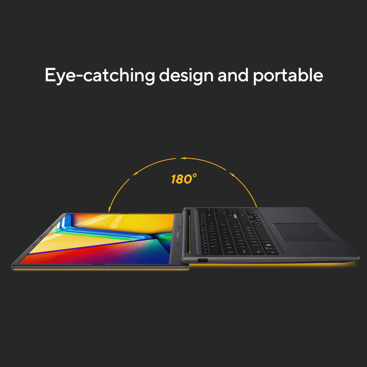 ASUS Vivobook 15X OLED K3504VA The 180degree lay-flat hinge makes it so much easier when you want to share stuff with those around you.