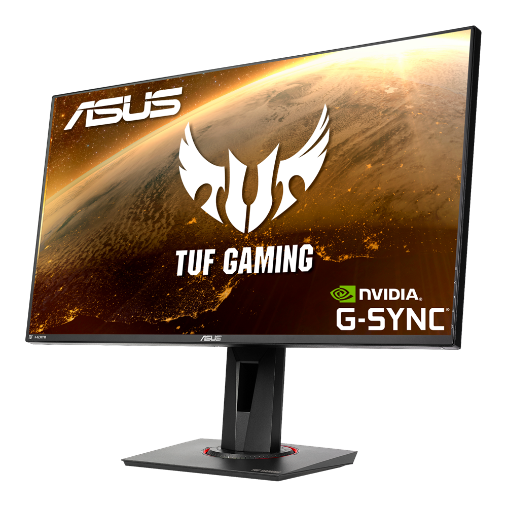 TUF Gaming VG279QM HDR Gaming Monitor – 68.58cm (27) FullHD (1920 x 1080), Fast IPS, Overclockable 280Hz (Above 240Hz, 144Hz), 1ms (GTG), ELMB SYNC, G-SYNC Compatible, DisplayHDR™ 400 68.58cm (27) Full HD (1920 x 1080) Fast IPS gaming monitor with ultrafast 280*Hz refresh rate designed for professional gamers and immersive gameplay ASUS Fast IPS technology enables a 1ms response time (GTG) for sharp gaming visuals with high frame rates. Certified as G-SYNC Compatible, delivering a seamless, tear-free gaming experience by enabling VRR (variable refresh rate) by default. ASUS Extreme Low Motion Blur Sync (ELMB SYNC) technology enables ELMB together with G-SYNC Compatible, eliminating ghosting and tearing for sharp gaming visuals with high frame rates. High Dynamic Range (HDR) technology with professional color gamut delivers contrast and color performance that meets the DisplayHDR™ 400 certification
