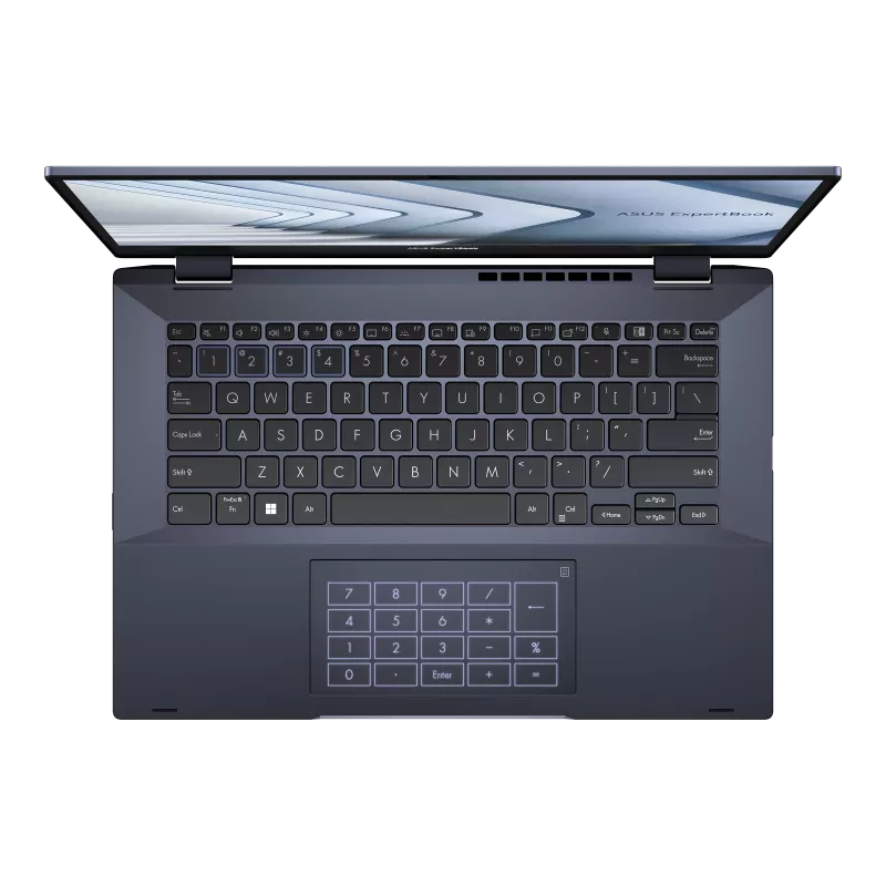 ASUS ExpertBook B5 B5402FVA Enterprise-grade security With extensive and robust security features, ExpertBook B5 Flip is the ultimate personal guard for your confidential files.