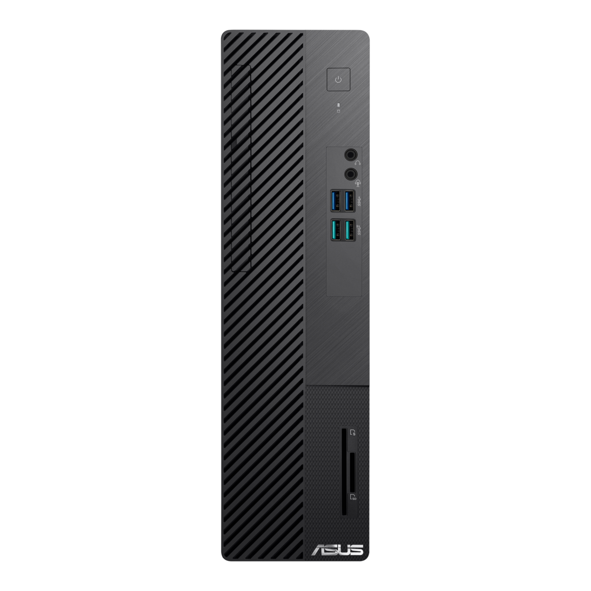 ASUS S500SE, with the latest processors and discrete graphics, maximizes performance in a compact family PC. It offers dual storage, advanced thermal design, AI noise-canceling, and all-solid capacitor build quality.