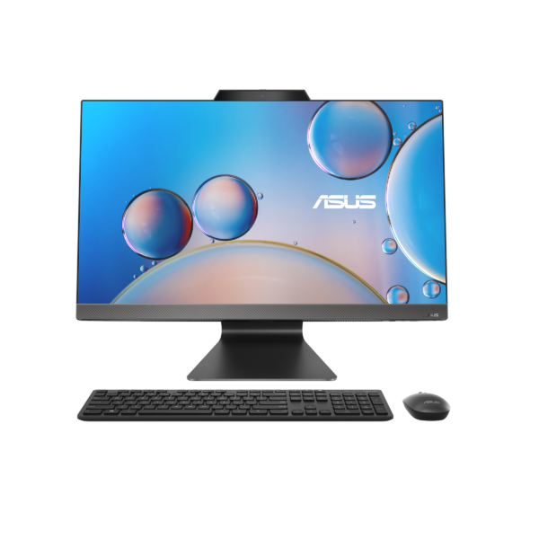 ASUS AiO M3 M3402WFA ASUS M3402WFA Everyday power, beautifully embodied ASUS M3402WFA features an up to AMD Ryzen™ 5 7520U Processor that makes light work of everyday tasks1, while WiFi 62 ensures superfast, stable wireless connectivity. The slim-bezel NanoEdge design results in an up to 88% screen-to-body ratio for expansive productivity. This beautiful, broad display benefits from 100% sRGB color gamut and 178° wide-view technology for truly great imagery. Combined with its advanced ASUS SonicMaster Premium audio — featuring Dolby® Atmos and two-way AI-powered noise cancelation — ASUS M3402WFA immerses you in striking visuals and superb sound for the ultimate entertainment experience.